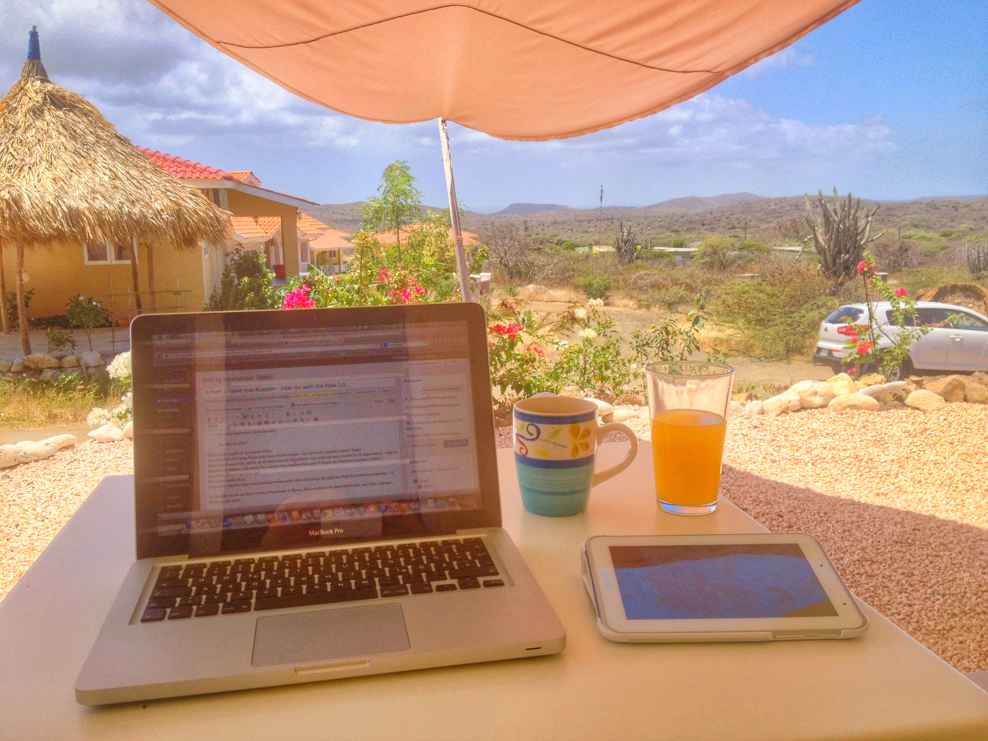 Office in the sun...